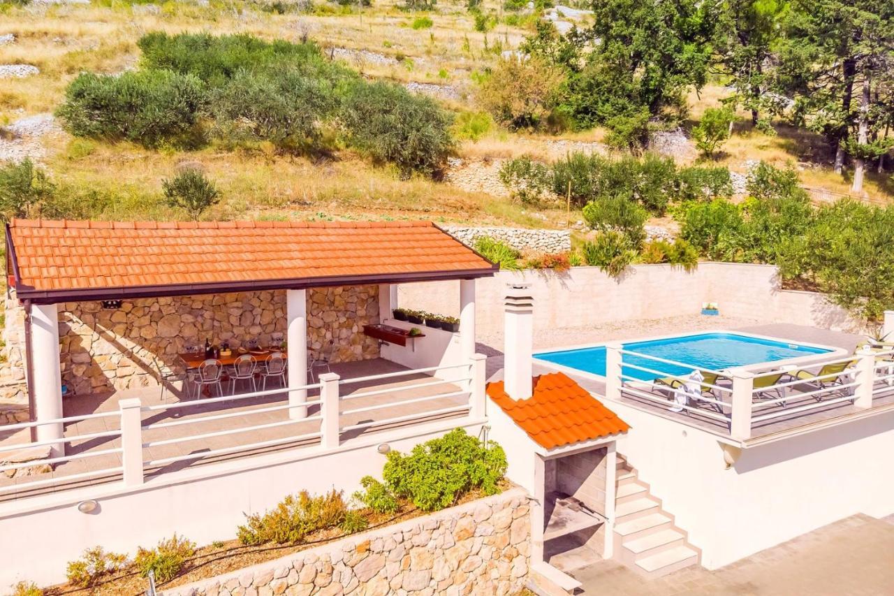 Villa Maslina, With Private 32M2Pool, Panoramic Views On 100Km Coastline, 12 Pax Lokva Rogoznica Exterior photo